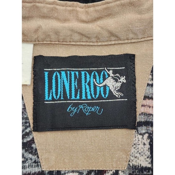 Lone Roo By Roper Men Native American All Over Print Rodeo Western Shirt Size XL - Picture 11 of 12